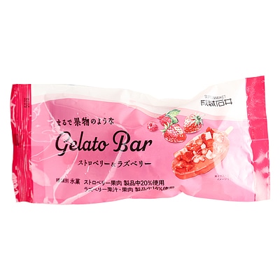 【送料込み】成城石井まるで果物のようなGelatoBarストロベリー&ラズベリー 84ml×6個