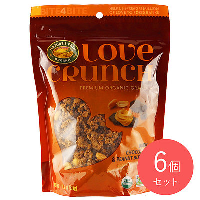 ネイチャーズP有機グラノーラダークチョコピーナッ 325g×6個