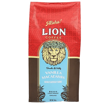 ライオンコーヒー バニラマカダミア 【粉】 140g