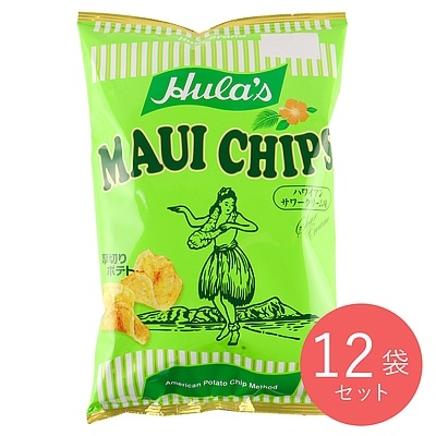 ソシオ工房 フラ印マウイチップス ハワイアンサワークリーム味 125g×12個