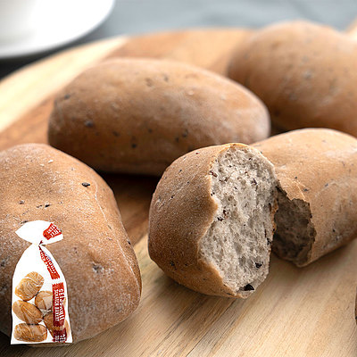 成城石井自家製 黒胡麻香る五穀のロールパン 5個 | D+2 / 消費期限:発送日より2日間