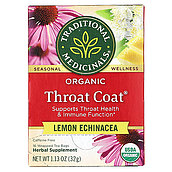 トラディショナルメディシナル 有機スロートコートレモン&エキネシア 2g×16p