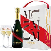 フランス シャンパーニュ マムグランコルドン グラス2脚セット 750ml | ペルノ・リカール正規輸入品