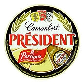 フランス プレジデント カマンベール 8ポーション 250g〔4926〕