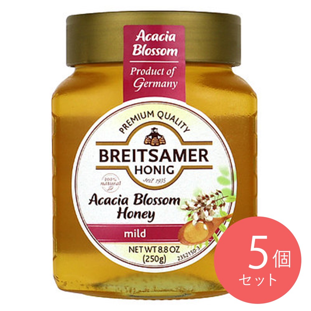 ブライトザマー アカシアハニー 瓶入り 250g×5個