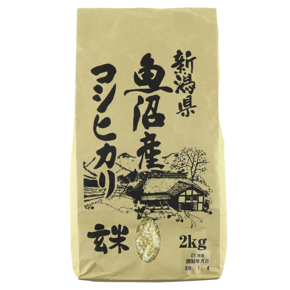 【新米】藤井商店 新潟県魚沼産コシヒカリ 【玄米】 2kg