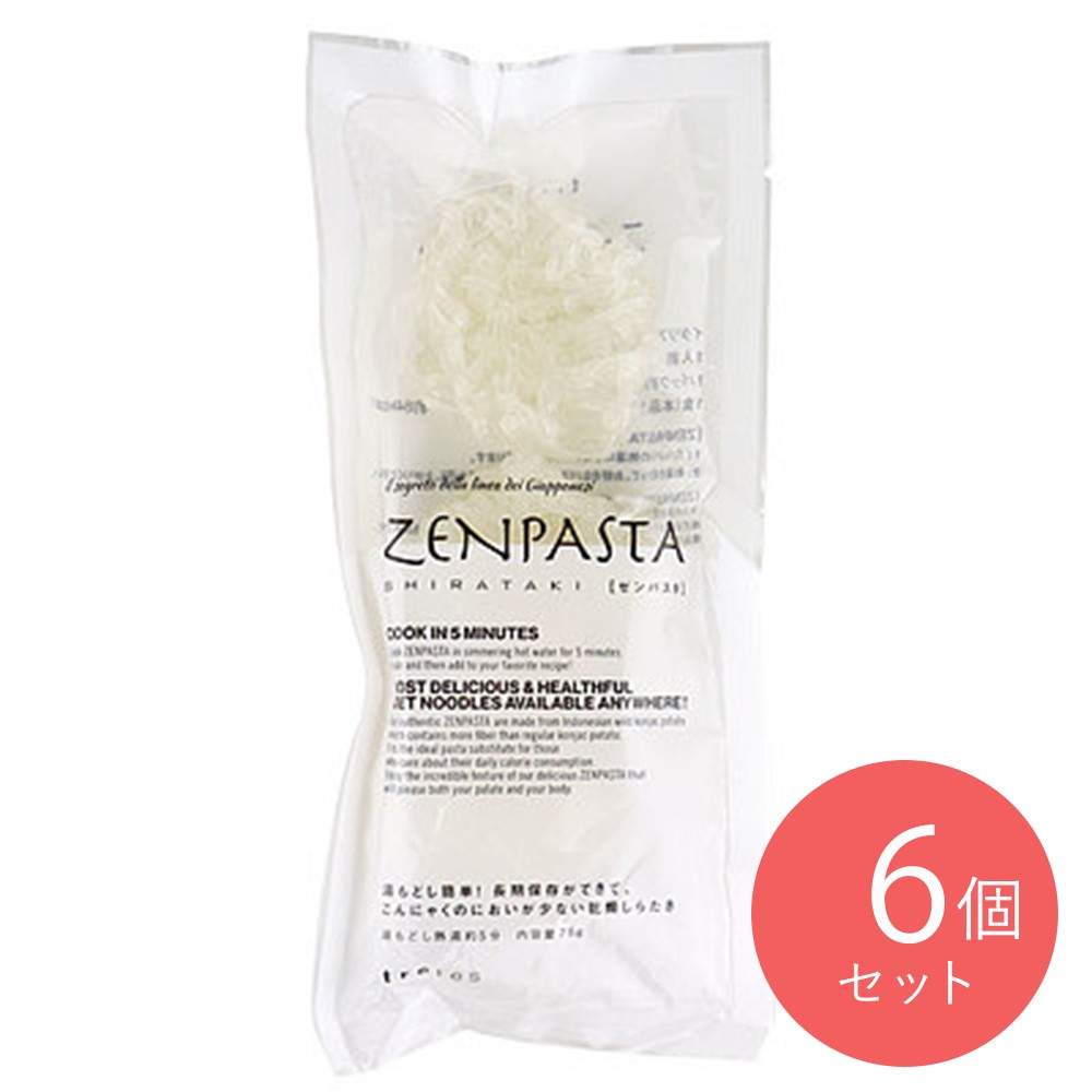トレテス 乾燥糸こんにゃく「ZENPASTA」 (25g×3)×6袋