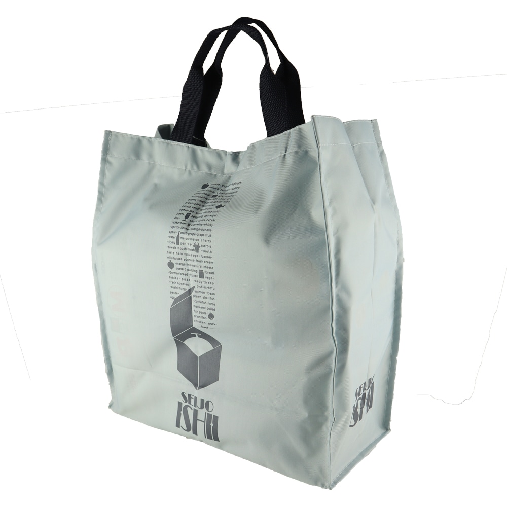 成城石井 ショッピングバッグ ダスティブルー 1枚 | D+2 / ショッピングバッグ エコバッグ