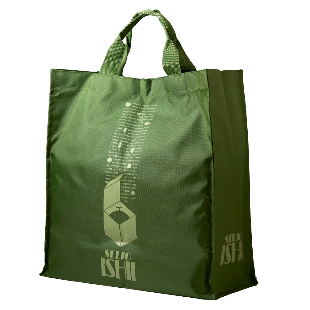 成城石井 ショッピングバッグ カーキ 1枚/ ショッピングバッグ エコバッグ