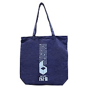 成城石井 コットンエコバッグ ネイビー(新) 1枚| D+2/ ショッピングバッグ エコバッグ