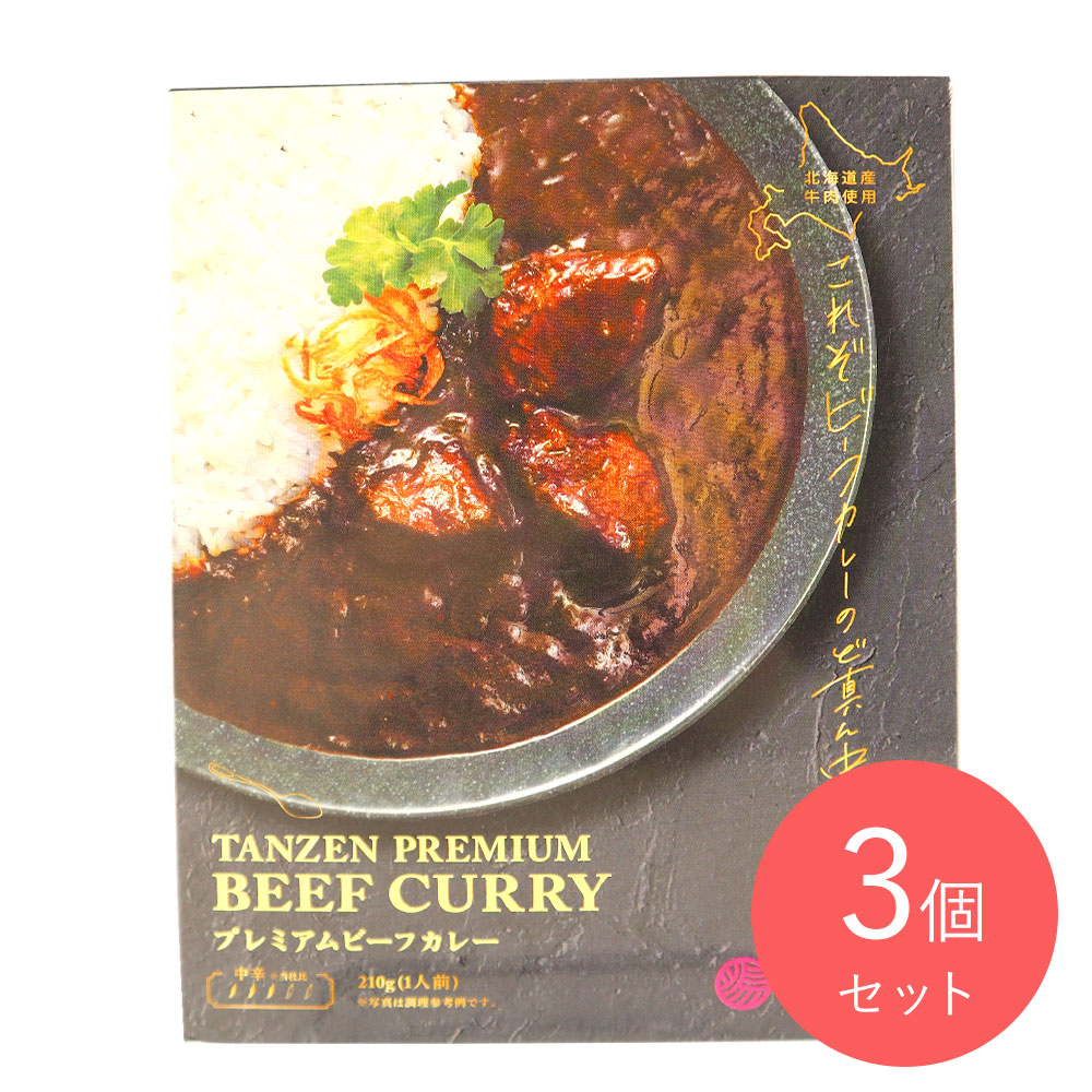 タンゼンテクニカル プレミアムビーフカレー 210g×3個