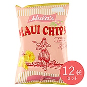 ソシオ工房 フラ印 マウイチップス ガーリックシュリンプ味 125g×12個