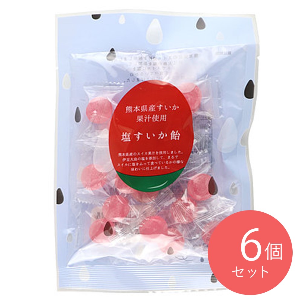 リズミックアンドベル 塩すいか飴 70g×6袋