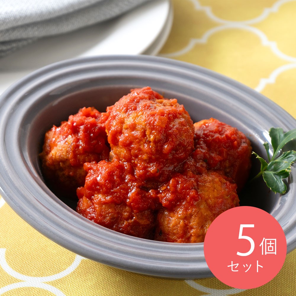 本郷鶏肉 二種類チーズのトマト肉団子 240g×5個 | D+2