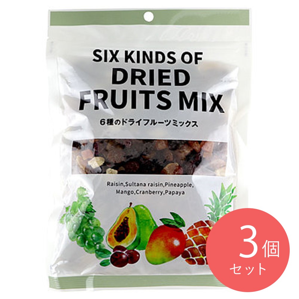 正栄食品 6種のドライフルーツミックス 300g×3袋