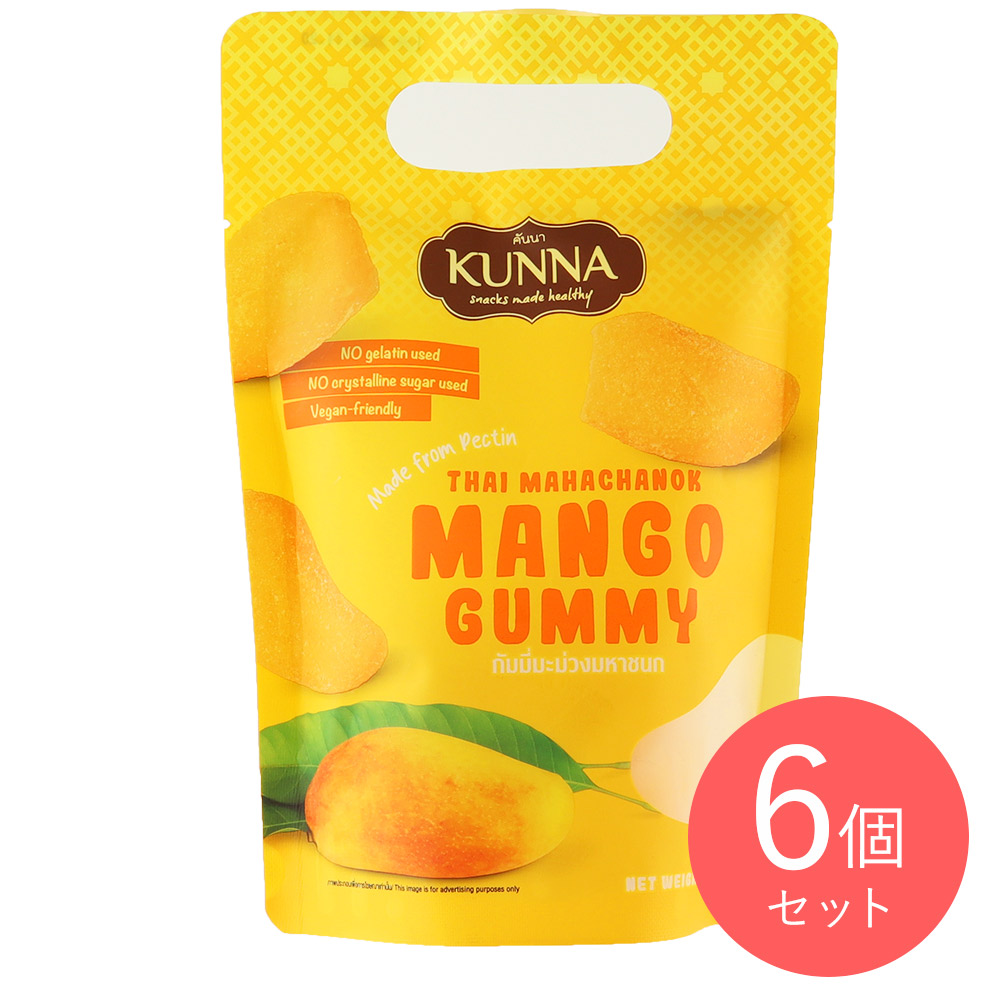KUNNA マンゴーグミ 100g×6個