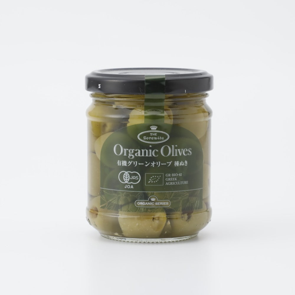 そらみつ 有機グリーンオリーブ 種ぬき 固形量90g