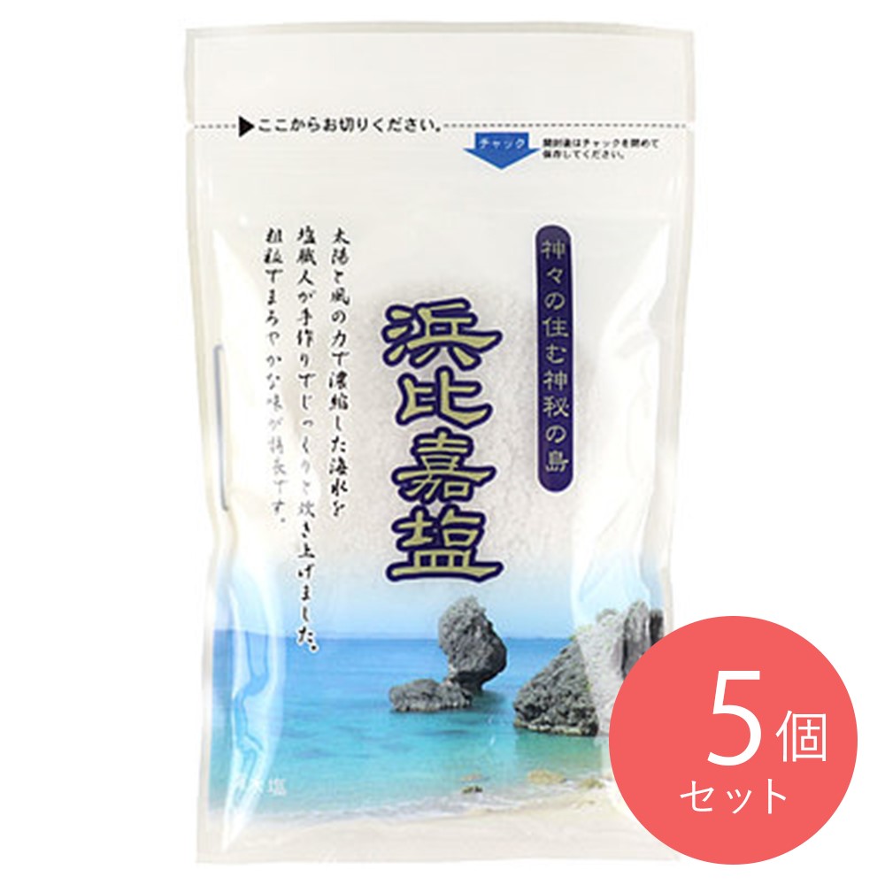 高江州製塩所 沖縄 浜比嘉塩 100g×5個