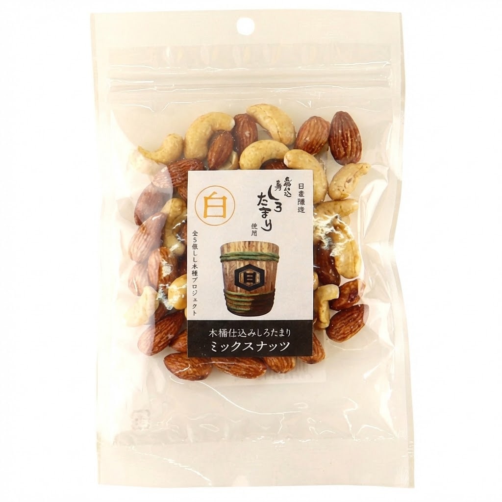 ナカダイ 日東醸造白木桶仕込みミックスナッツ 60g