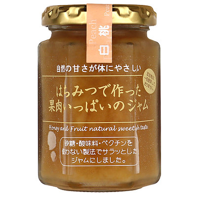 ヒロタカ はちみつ果肉いっぱいのジャム白桃 150g