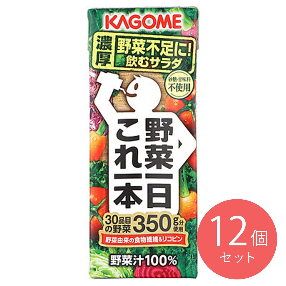カゴメ野菜一日これ1本 200ml×12個