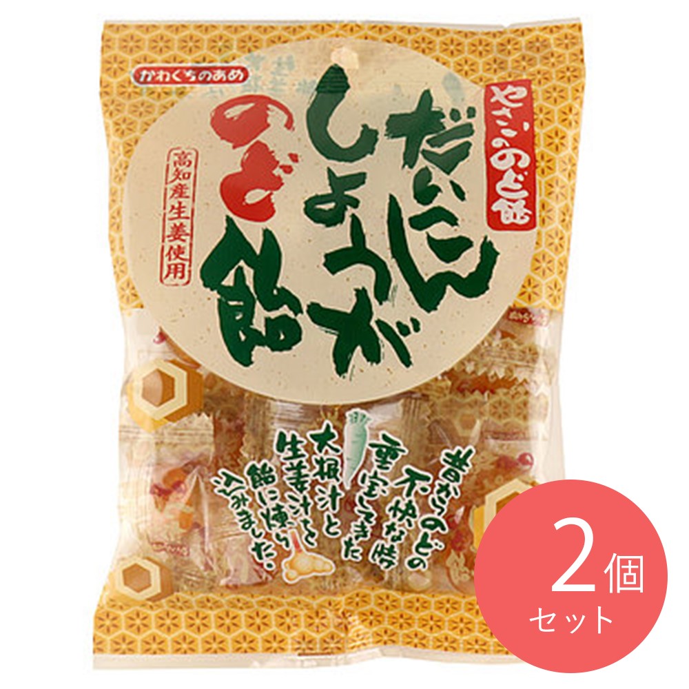 川口製菓 だいこんしょうがのど飴 108g×2個