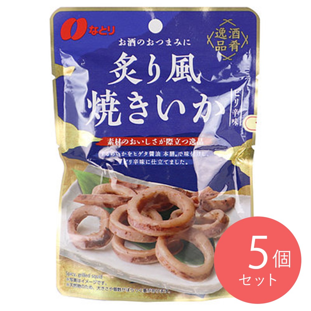 なとり 酒肴逸品炙り風焼きいかピリ辛味 36g×5袋
