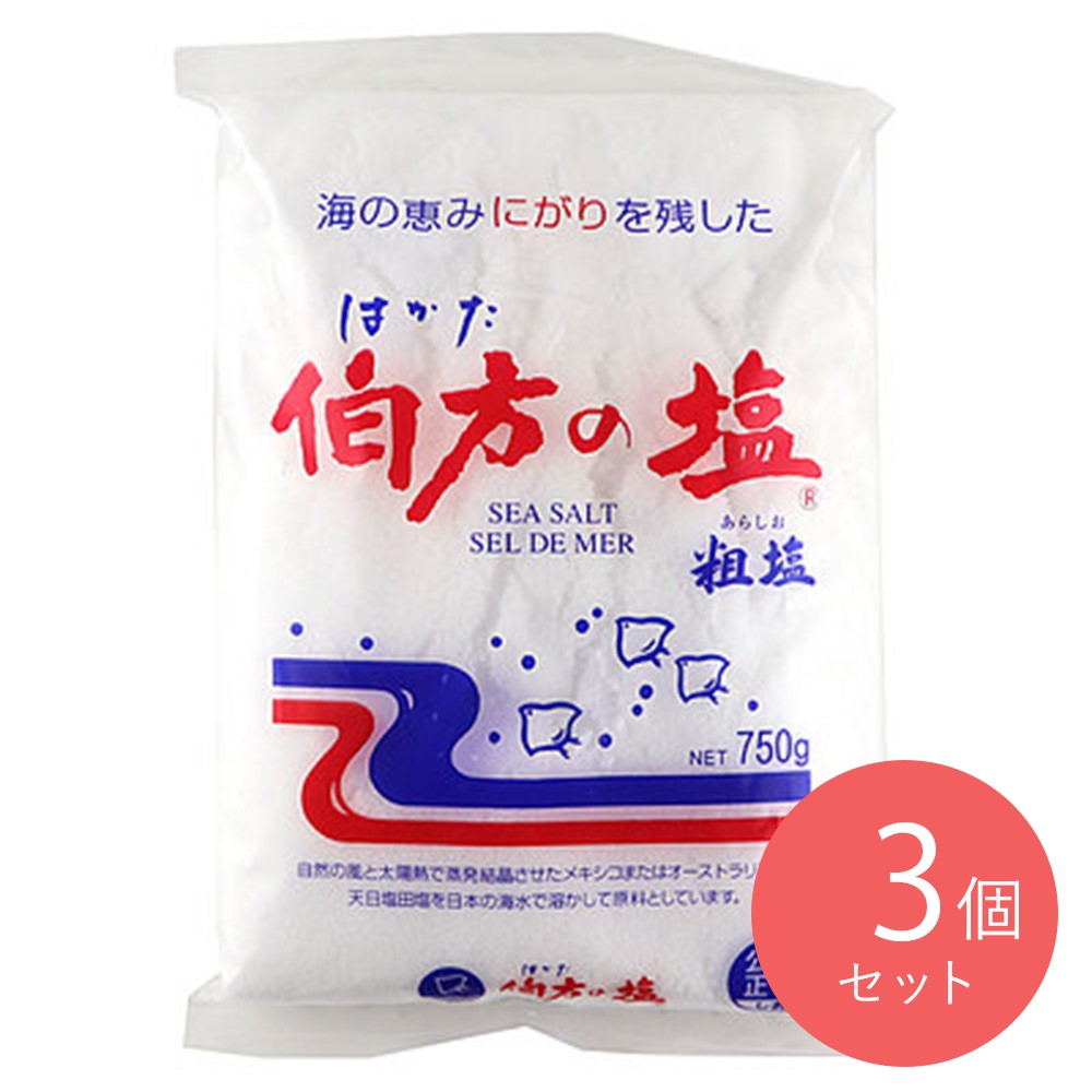 伯方の塩 750g×3個
