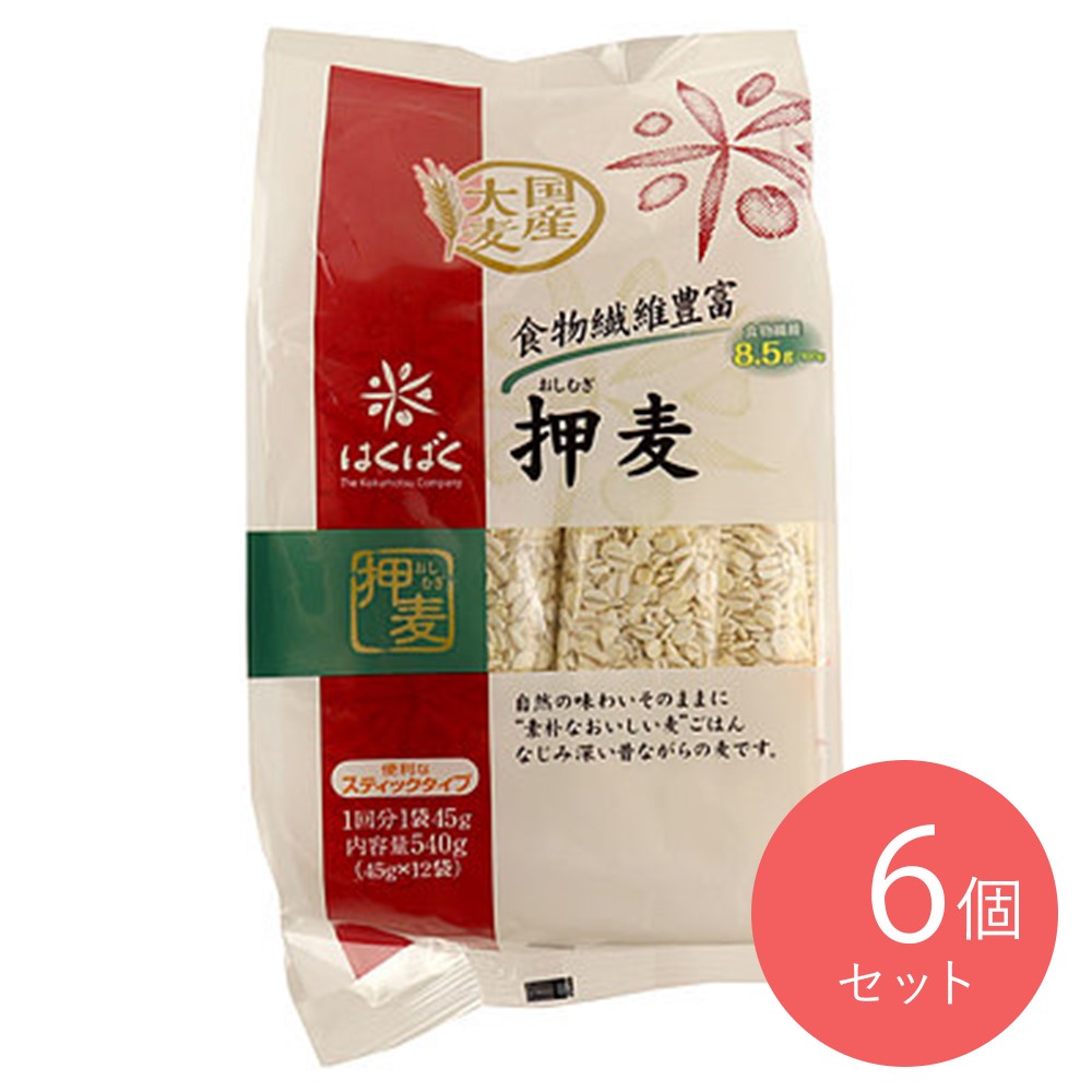はくばく 押麦スタンドパック (45g×12)×6個