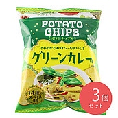 【送料込み】山芳製菓 ポテトチップス グリーンカレー味 110g×3個