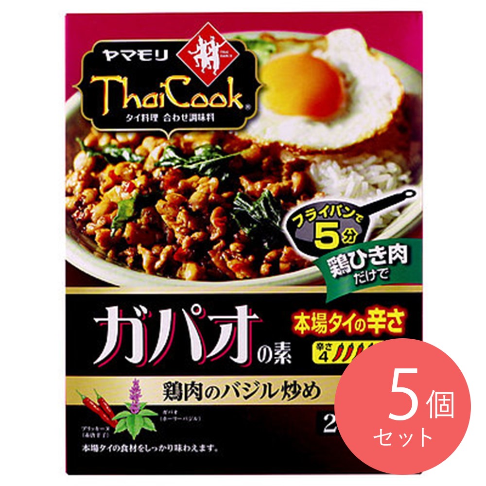 ヤマモリ タイクック ガパオの素 80g×5個