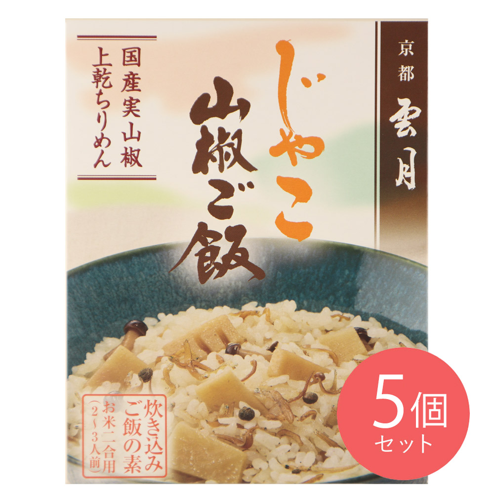 アーデン 京都雲月 じゃこ山椒ご飯 165g×5個