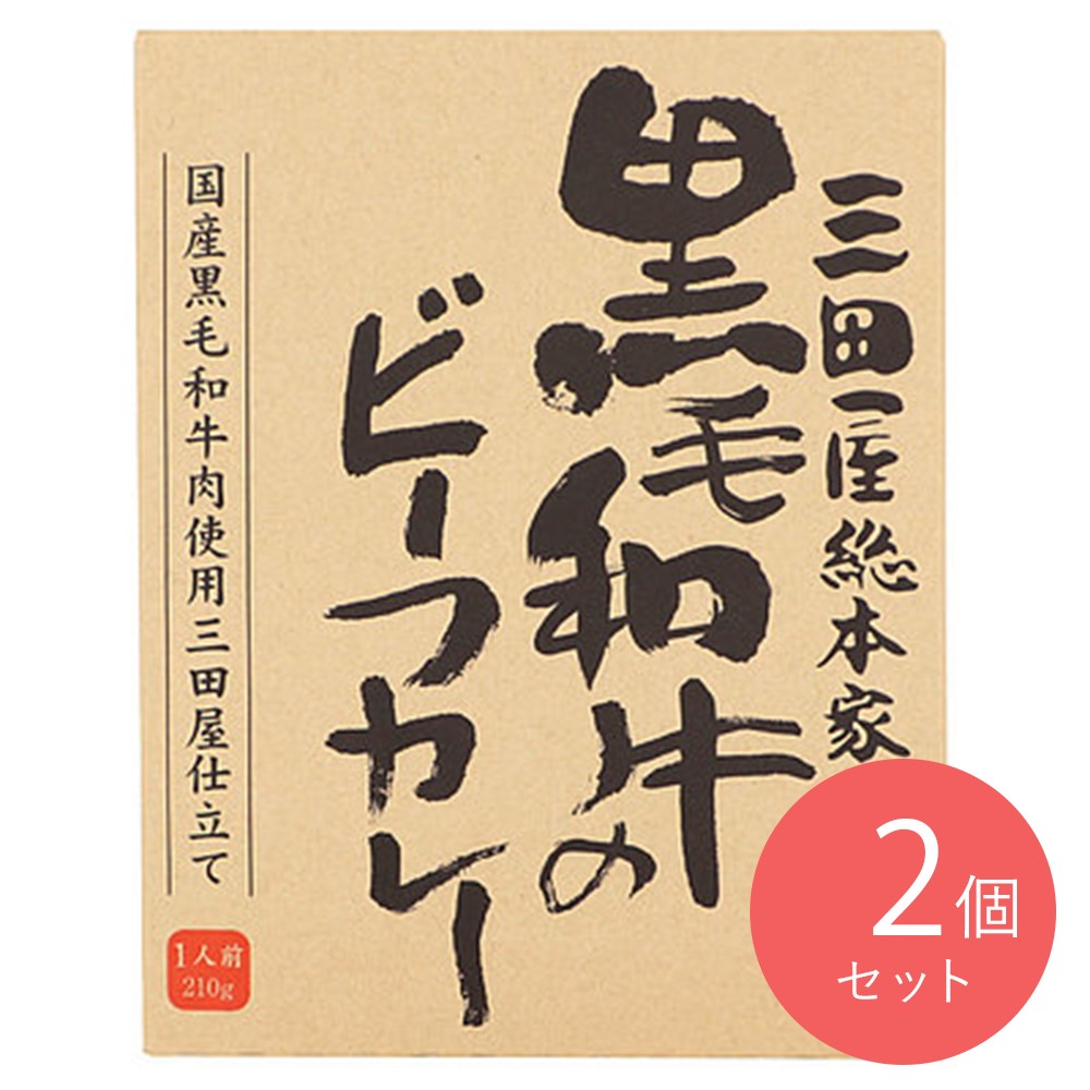 三田屋総本家 黒毛和牛のビーフカレー 210g×2個