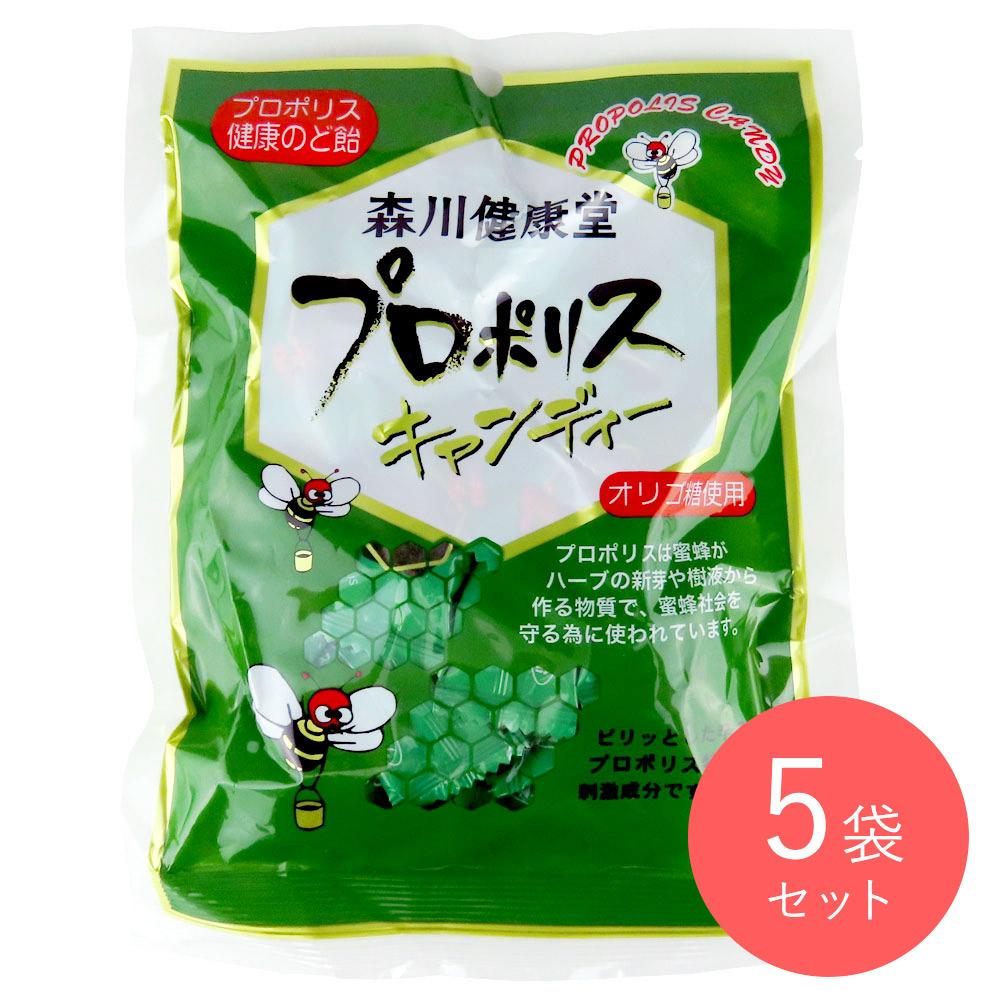 森川健康堂 プロポリスキャンディー 100g×5袋