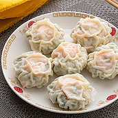 成城石井自家製 にらたっぷり!国産鶏と海老のにら饅頭 6個 | D+2 / 消費期限:発送日より3日間