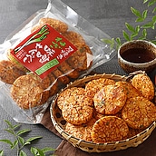 成城石井 厚焼きねぎ味噌せんべい 120g