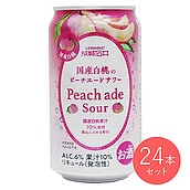 【送料込み】成城石井 国産白桃のピーチエードサワー 350ml×24本【ケース販売】