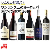 【送料込み】ソムリエが選ぶ!ワンランク上のヨーロッパ赤ワインセット 750ml×6本 【DB】
