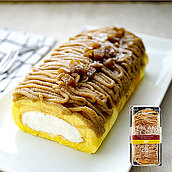 成城石井 モンブランロールたっぷりマロンクリームのモンブランロール 1個 | D+2 / 消費期限:発送日より3日間