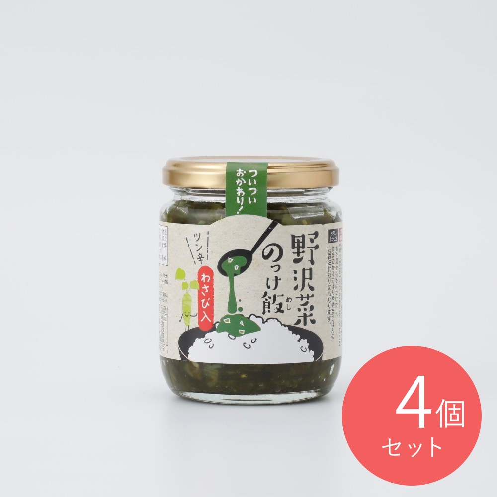 穂高観光食品 野沢菜のっけ飯 190g×4個