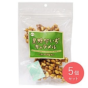 黒糖本舗垣乃花 黒糖だいずキャラメル 90g×5個