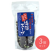 日本海物産 アカモクとがごめ昆布の入ったとろとろ海藻スープ 75g×3個