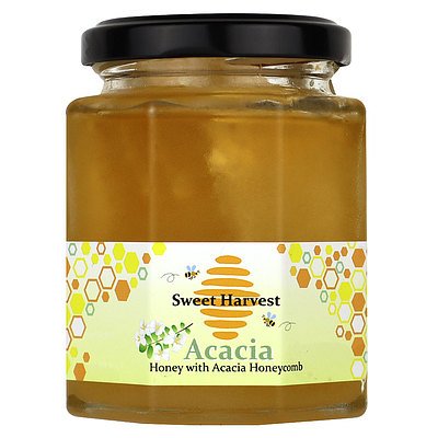 ハンガリー産アカシアハチミツ巣入り 250g