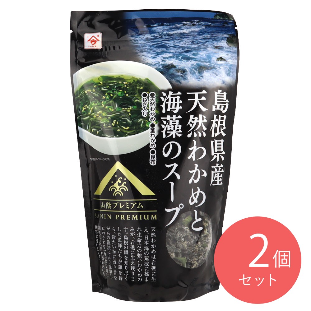 魚の屋 島根県産天然わかめと海藻のスープ 60g×2個