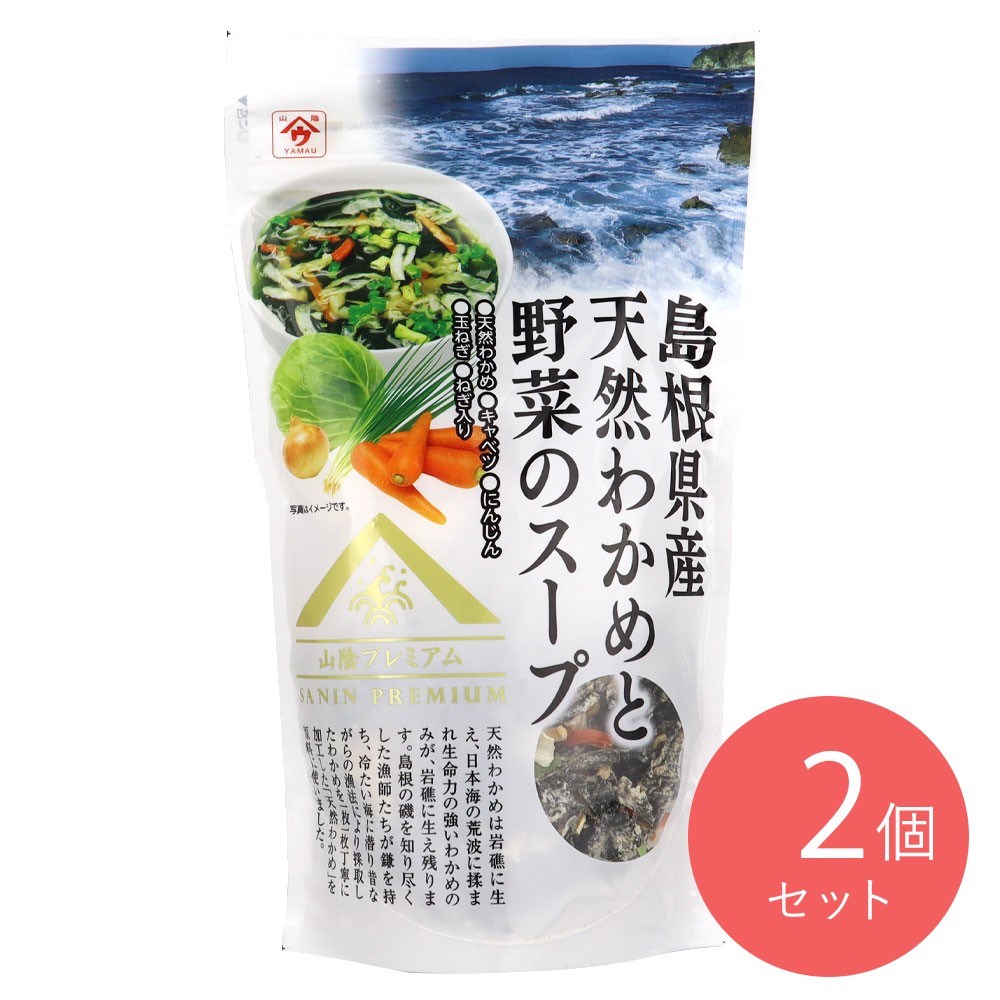 魚の屋 島根県産天然わかめと野菜のスープ 60g×2個