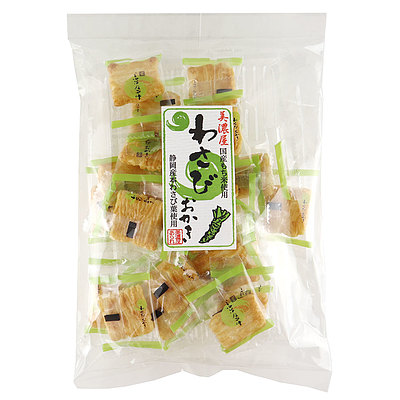 終＿美濃屋あられ わさびおかき 80g