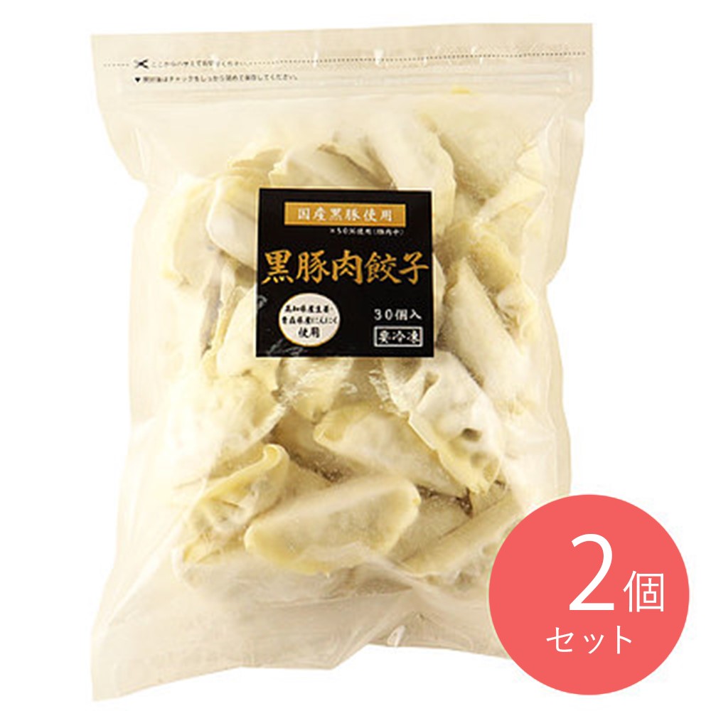 みまつ食品 黒豚肉餃子 30個入り×2個