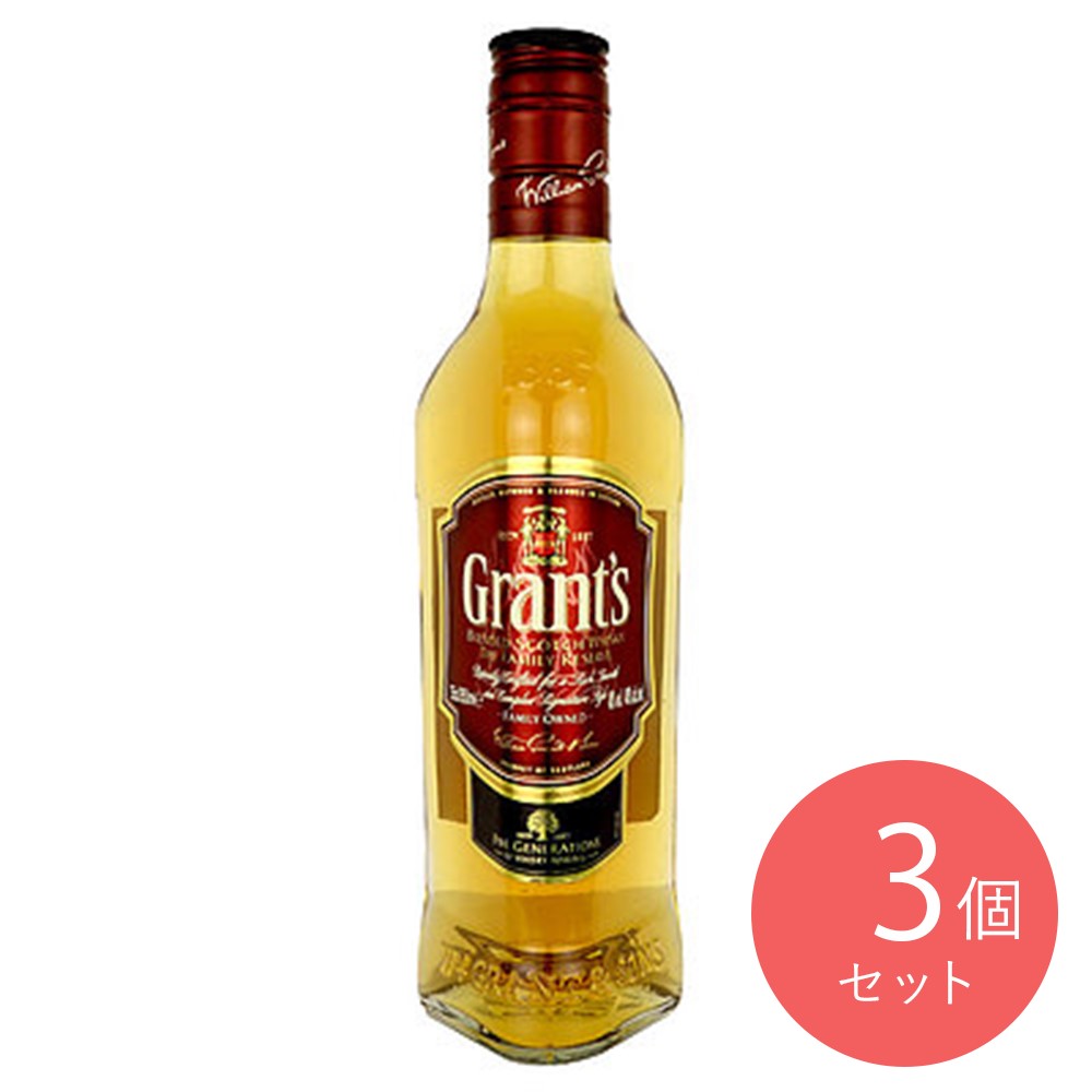 ブレンデッドスコッチウィスキー グランツ トルプルウッド 350ml×3本