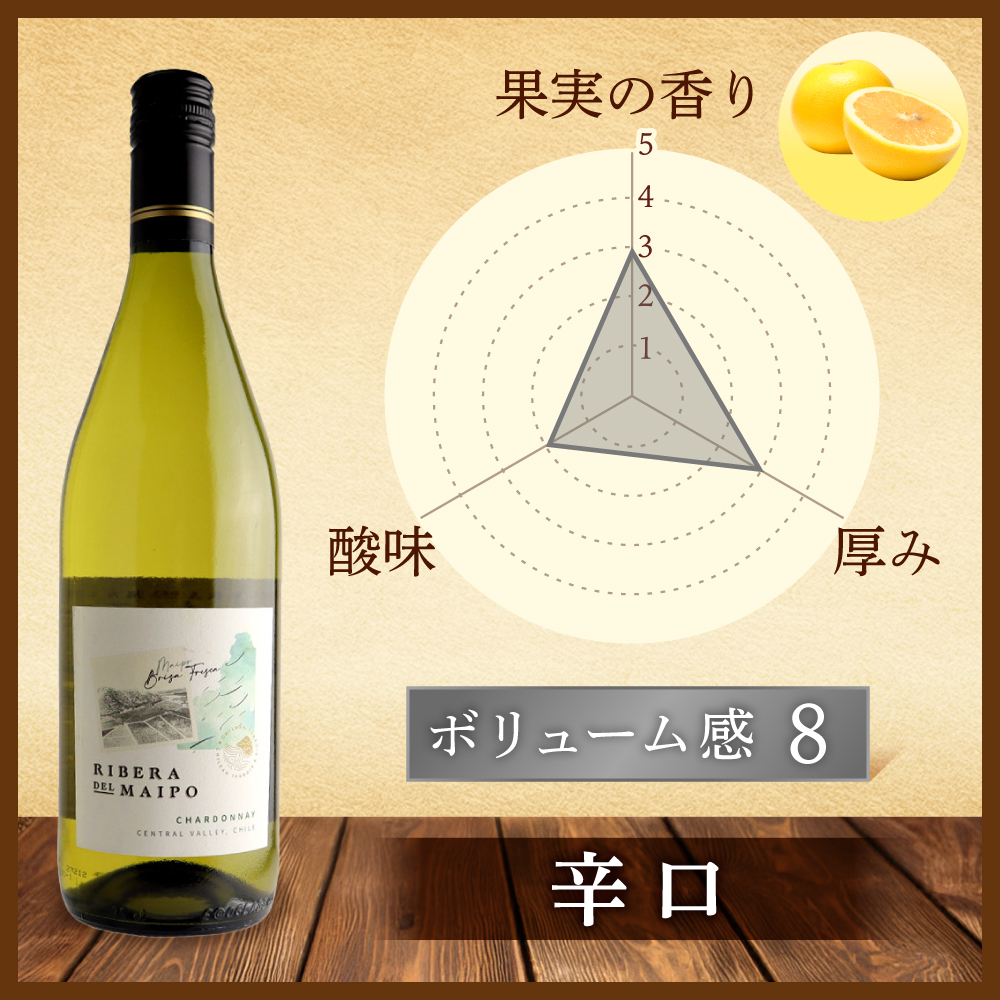 リベラ・デル・マイポ シャルドネ 750ml