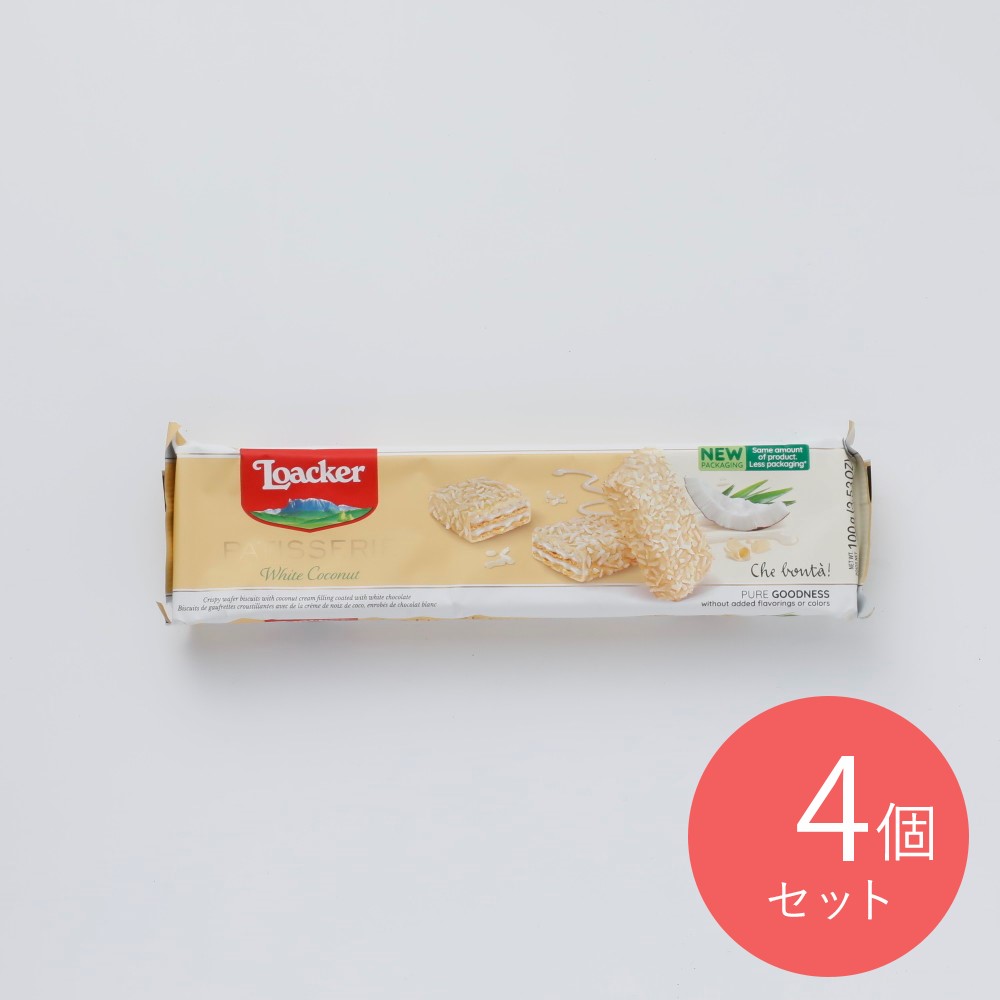 ロアカー パティスリーホワイトココナッツ 100g×4個